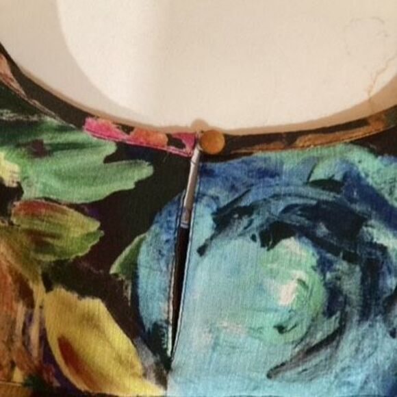 Soft Surroundings Rosalie Tiered Maxi Dress Sz M Floral GORGEOUS - Picture 6 of 8